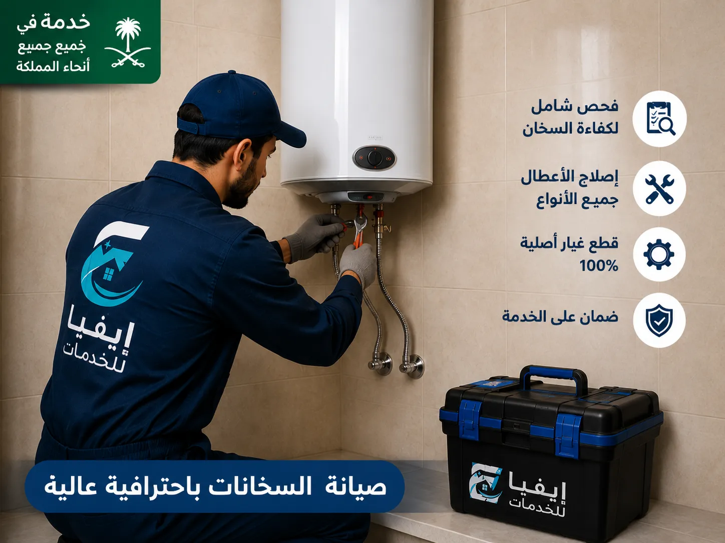 تغيير عنصر التسخين وإزالة الترسبات من السخّان - إيفيا